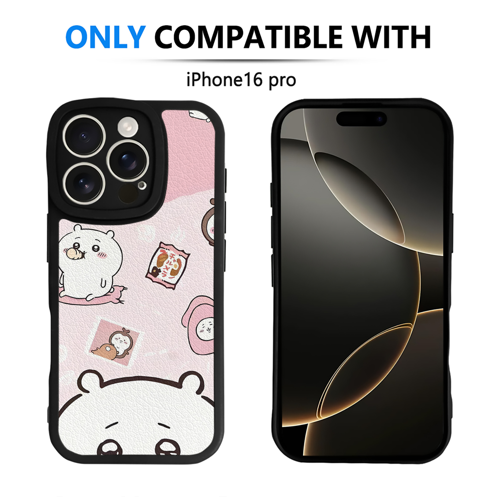 （画像用） ちいかわ Chii-kawa 【iPhone 16シリーズ対応】シリコンスマホケース（レザー調） 材質：シリコン